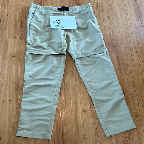 Mens The North Face Paramount Active Convertible Hiking Pants Twill Beige / Twil - Picture 2 of 8